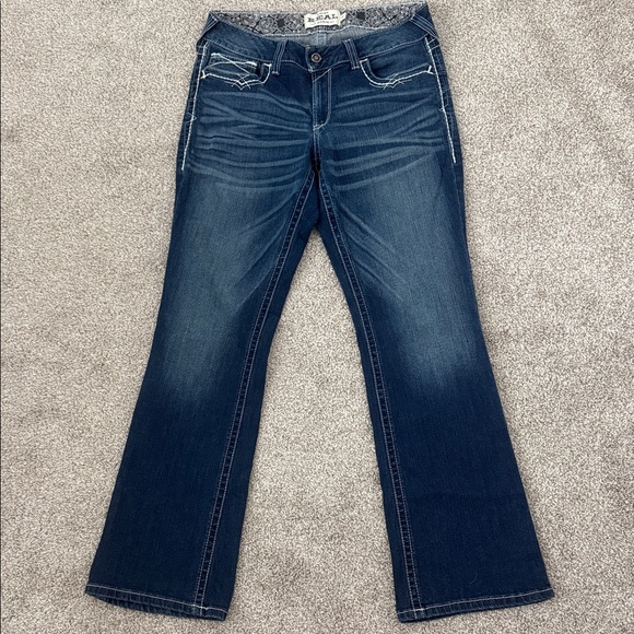 Ariat REAL denim midrise boot cut jeans - Picture 1 of 11